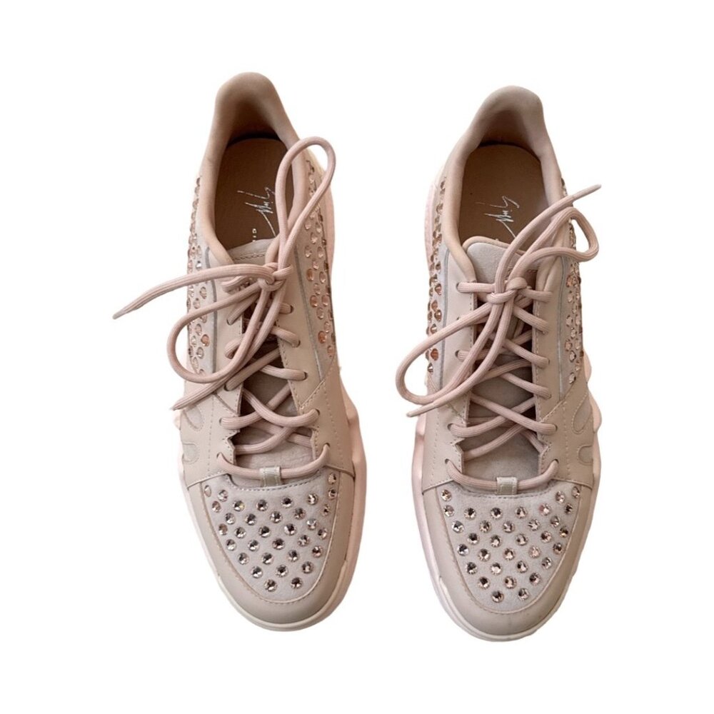 Giuseppe Zanotti Pink leather Talon Panelled Sneakers size 41